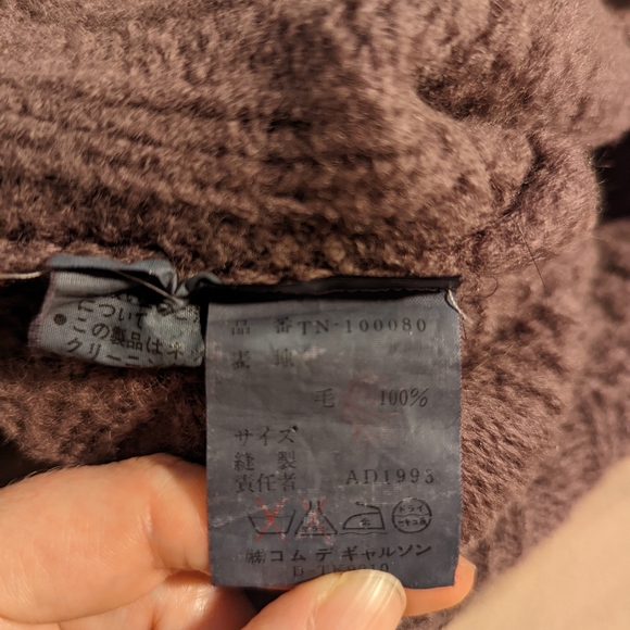 COMME DES GARCONS [Tricot] mauve cropped sweater - Picture 5 of 6